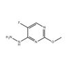 Molecular structure of 5-Fluoro-4-hydrazino-2-methoxypyrimidine (C5H7FN4O) pyrimidine herbicide intermediate