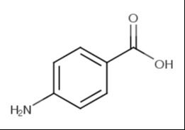 P-Aminobenzoic Acid (PABA) CAS 150-13-0 Structural Formula: