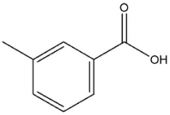 间甲基苯甲酸化学结构式 CAS 99-04-7