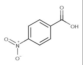  4-Nitrobenzoic Acid ( p-NBA) Molecular Structure 
