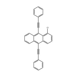 1-Chloro-9,10-bis(phenylethynyl)anthracene structure