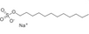 Sodium Lauryl Sulfate (SLS) molecular structure