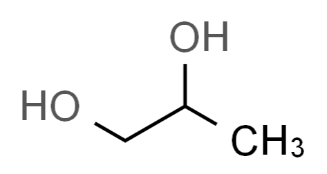 Propylene Glycol molecular structure
