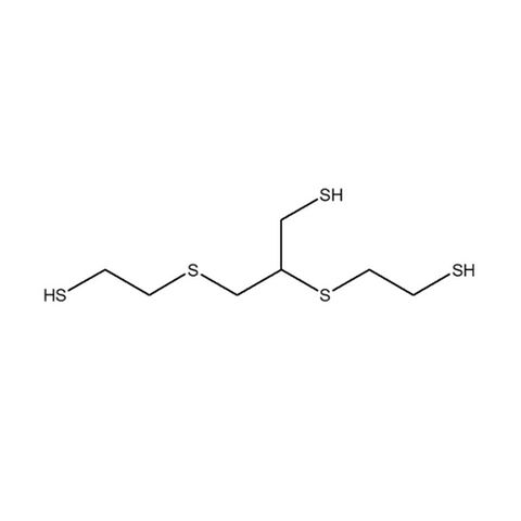 2,3-Bis(2-sulfanylethylsulfanyl)propane-1-thiol Molecular Structure