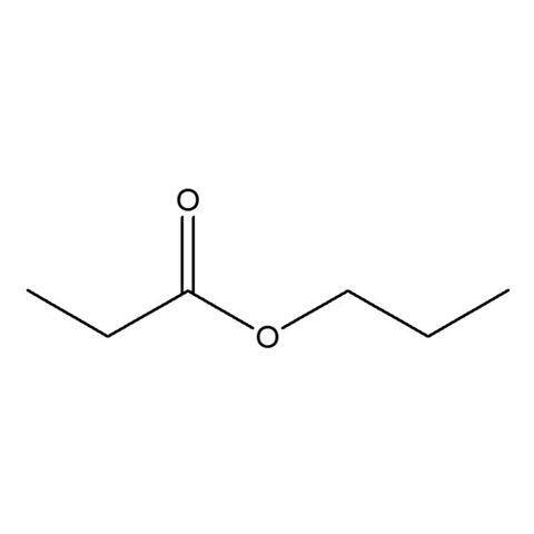 Propyl propionate molecular structure