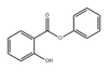 Salicylic acid phenyl ester Structure Formula