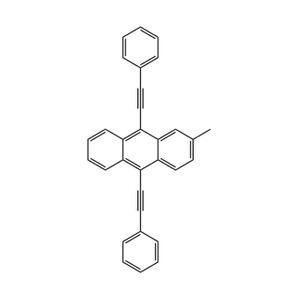 9,10-Bis(phenylethynyl)-2-methylanthracene structure