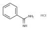 苄脒盐酸盐分子结构式 Benzamidine Hydrochloride CAS 1670-14-0 C7H8N2·HCl