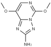 5,8-二甲氧基-[1,2,4]三唑并[1,5-c]嘧啶-2-胺分子结构式 五氟磺草胺中间体 CAS 219715-62-5 C7H9N5O2